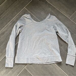 Old Navy Gray Cross Back Sweatshirt S